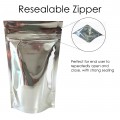 [Sample] 40g Silver Shiny Stand Up Pouch/Bag with Zip Lock [SP1]