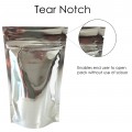 [Sample] 40g Silver Shiny Stand Up Pouch/Bag with Zip Lock [SP1]