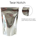 40g Silver Shiny Stand Up Pouch/Bag with Zip Lock [SP1] (100 per pack)