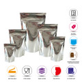 40g Silver Shiny Stand Up Pouch/Bag with Zip Lock [SP1] (100 per pack)