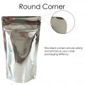 500g Silver Shiny Stand Up Pouch/Bag with Zip Lock [SP5]