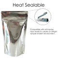 70g Silver Shiny Stand Up Pouch/Bag with Zip Lock [SP2] (100 per pack)