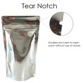 70g Silver Shiny Stand Up Pouch/Bag with Zip Lock [SP2] (100 per pack)