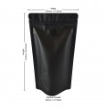 [Sample] 150g Matt Black With Valve Stand Up Pouch/Bag with Zip Lock [SP3]