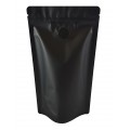 [Sample] 1kg Matt Black With Valve Stand Up Pouch/Bag with Zip Lock [SP6]