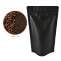 1kg Matt Black With Valve Stand Up Pouch/Bag with Zip Lock [SP6]