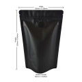 [Sample] 250g Black Matt With Valve Stand Up Pouch/Bag with Zip Lock [SP4]