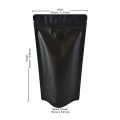 [Sample] 3kg Black Matt With Valve Stand Up Pouch/Bag with Zip Lock [SP7]