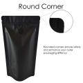 [Sample] 500g Black Matt With Valve Stand Up Pouch/Bag with Zip Lock [SP5]