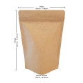 [Sample] 500g Kraft Paper With Valve Stand Up Pouch/Bag with Zip Lock [SP5]