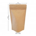[Sample] 70g Kraft Paper With Valve Stand Up Pouch/Bag with Zip Lock [SP2]