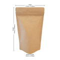 [Sample] 70g Kraft Paper With Valve Stand Up Pouch/Bag with Zip Lock [SP2]