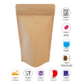 [Sample] 70g Kraft Paper With Valve Stand Up Pouch/Bag with Zip Lock [SP2]