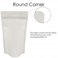 150g Matt White With Valve Stand Up Pouch/Bag with Zip Lock [SP3]