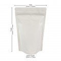 [Sample] 1kg Matt White With Valve Stand Up Pouch/Bag with Zip Lock [SP6]