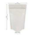 [Sample] 1kg White Matt With Valve Stand Up Pouch/Bag with Zip Lock [SP6]