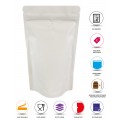 [Sample] 250g Matt White With Valve Stand Up Pouch/Bag with Zip Lock [SP4]