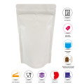 [Sample] 500g White Matt With Valve Stand Up Pouch/Bag with Zip Lock [SP5]