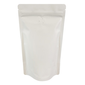 [Sample] 70g White Matt With Valve Stand Up Pouch/Bag with Zip Lock [SP2]