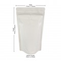 70g Matt White With Valve Stand Up Pouch/Bag with Zip Lock [SP2]