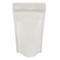[Sample] 750g White Matt With Valve Stand Up Pouch/Bag with Zip Lock [SP11]