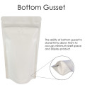 [Sample] 750g White Matt With Valve Stand Up Pouch/Bag with Zip Lock [SP11]