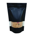 [SAMPLE] 2kg Window Black Matt Stand Up Pouch/Bag with Zip Lock [SP10] (100 per pack)
