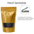 1kg Window Gold Matt Stand Up Pouch/Bag with Zip Lock [SP6] (100 per pack)