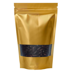 [Sample] 250g Window Gold Matt Stand Up Pouch/Bag with Zip Lock [SP4]