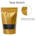 70g Window Gold Matt Stand Up Pouch/Bag with Zip Lock [SP2]