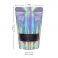 50g Window Holographic Stand Up Pouch/Bag with Zip Lock [WP1]