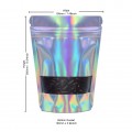 500g Window Holographic Stand Up Pouch/Bag with Zip Lock [SP5]