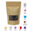 250g Window Kraft Paper Stand Up Pouch/Bag with Zip Lock [SP4]