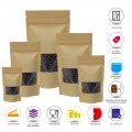 40g Window Kraft Paper Stand Up Pouch/Bag with Zip Lock [SP1]