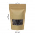 [Sample] 70g Window Kraft Paper Stand Up Pouch/Bag with Zip Lock [SP2]
