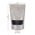 [Sample] 150g Window Silver Matt Stand Up Pouch/Bag with Zip Lock [SP3]