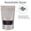 [Sample] 250g Window Silver Matt Stand Up Pouch/Bag with Zip Lock [SP4]