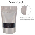 [Sample] 250g Window Silver Matt Stand Up Pouch/Bag with Zip Lock [SP4]