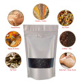 [Sample] 250g Window Silver Matt Stand Up Pouch/Bag with Zip Lock [SP4]