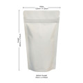 [Sample] 100g White Matt Stand Up Pouch/Bag with Zip Lock [SP9]