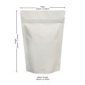 [Sample] 1kg White Matt Stand Up Pouch/Bag with Zip Lock [SP6]