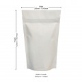 [Sample] 2kg White Matt Stand Up Pouch/Bag with Zip Lock [SP10]