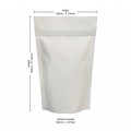 [Sample] 40g White Matt Stand Up Pouch/Bag with Zip Lock [SP1]