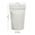 [Sample] 50g White Matt Stand Up Pouch/Bag with Zip Lock [WP1]