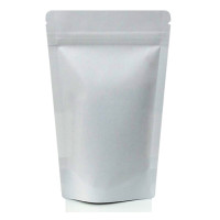 150g White Paper Stand Up Pouch/Bag with Zip Lock [SP3] (100 per pack)