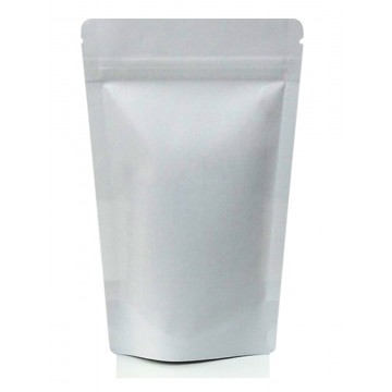 [Sample] 250g White Paper Stand Up Pouch/Bag with Zip Lock [SP4]