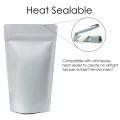 40g White Paper Stand Up Pouch/Bag with Zip Lock [SP1]