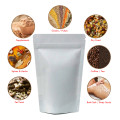 70g White Paper Stand Up Pouch/Bag with Zip Lock [SP2] (100 per pack)