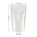 100g White Shiny Stand Up Pouch/Bag with Zip Lock [SP9] (100 per pack)