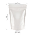 [Sample] 1kg White Shiny Stand Up Pouch/Bag with Zip Lock [SP6]